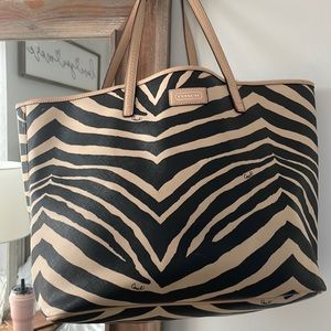 Coach Zebra Tote